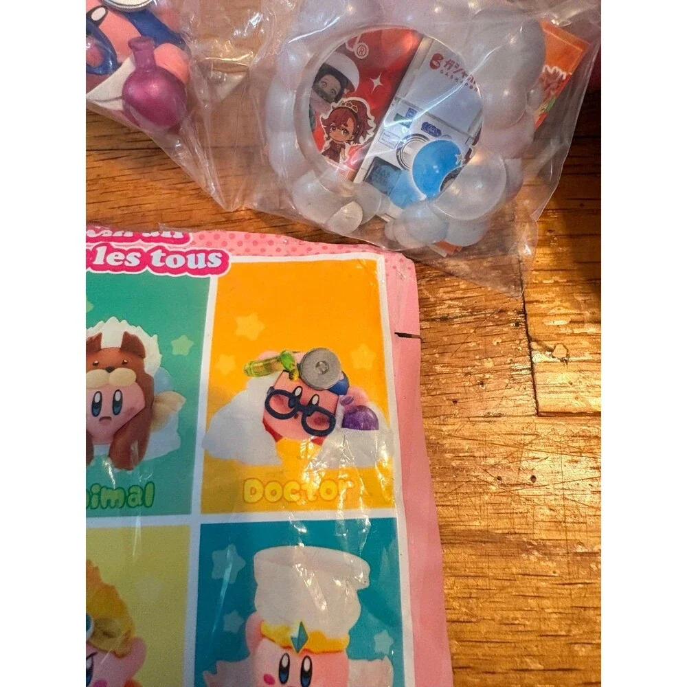 Kirby Gashapon Mystery Bag Opened Doctor Kirby Mini Figurine